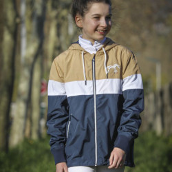 PÉNÉLOPE - Blouson Celecce Enfant - Marine/Camel