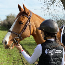 PONY POWER - Veste Sans Manche Brodée Femme - Noir