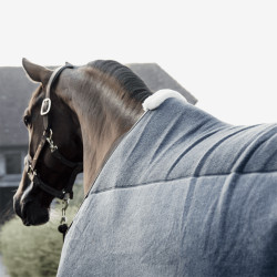 KENTUCKY HORSEWEAR - Couverture Séchante Heavy Fleece - Gris