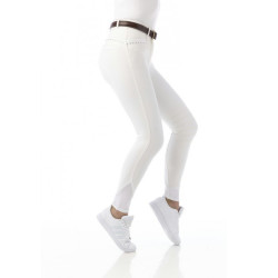 ÉQUITHÈME - Pantalon Safir Femme - Blanc/Bleu