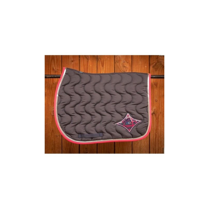 JUMP'IN - Tapis Ecusson Made In France - Marine/Fuchsia